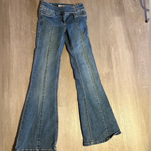 Garage Denim Classic Blue Women’s Flared Jeans - Picture 2 of 5